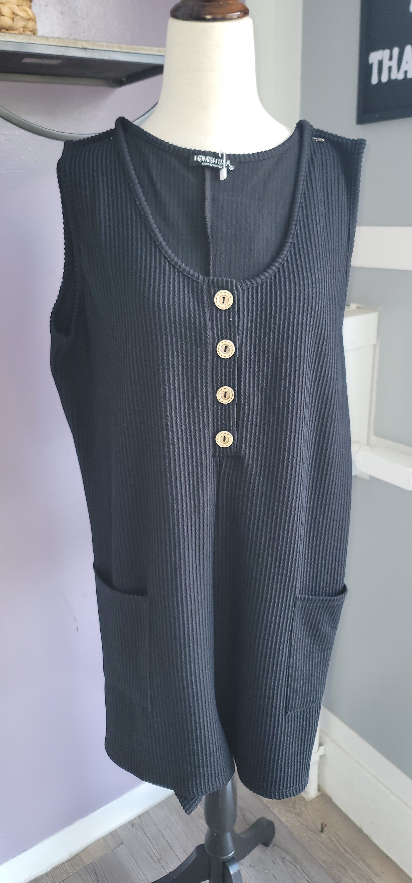 Ribbed romper
