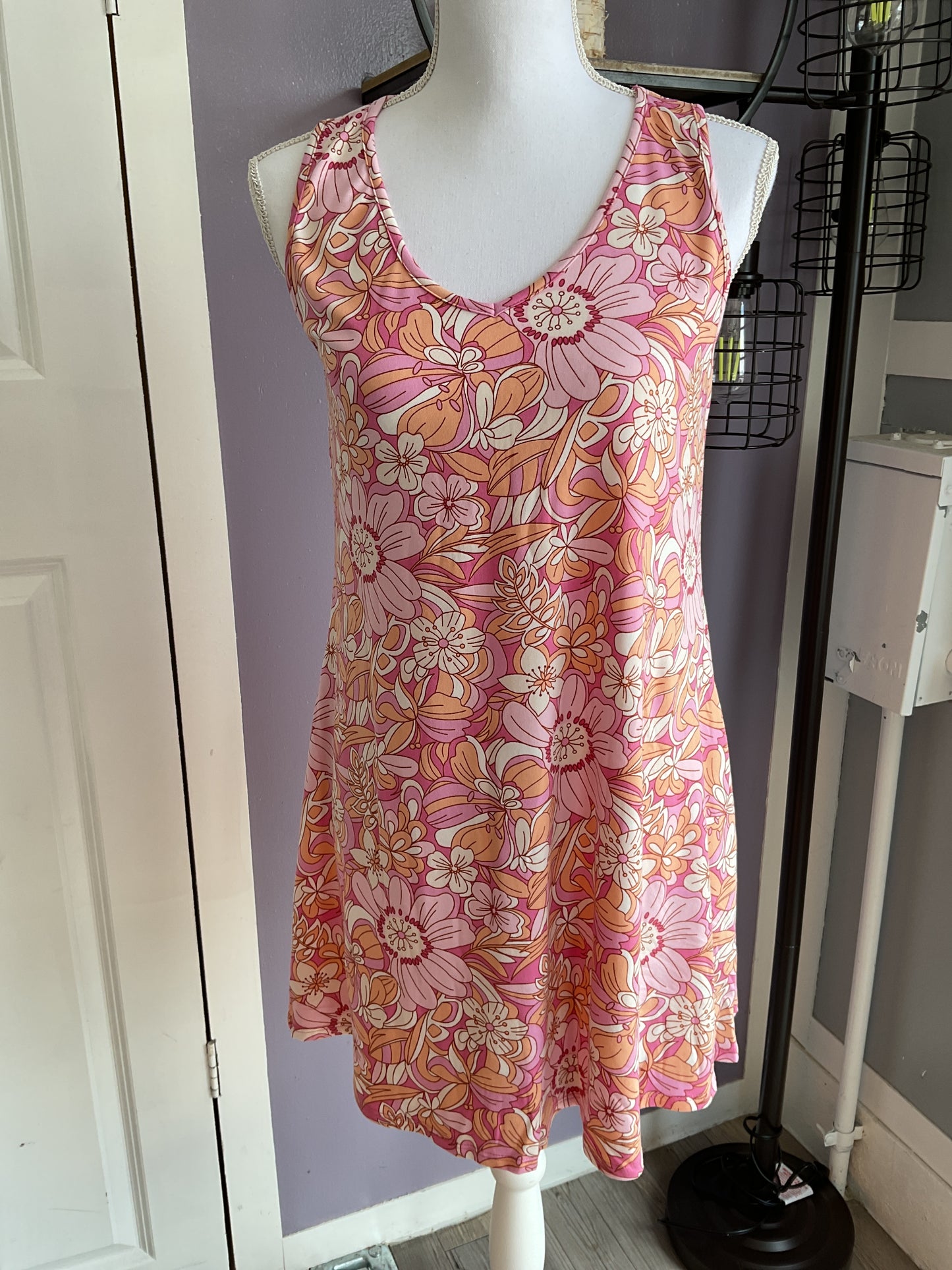 Pink multi dress