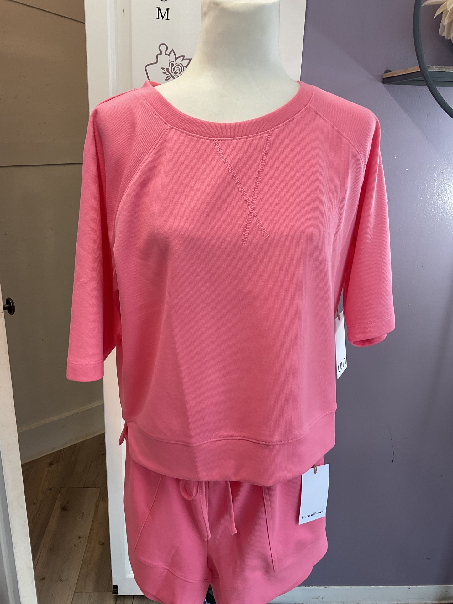 Flamingo pink matching set