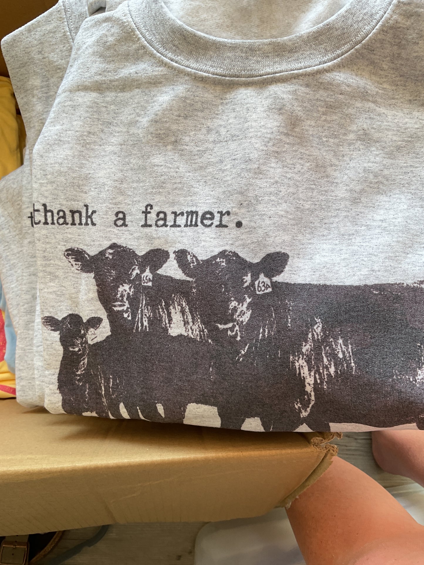 Thank a farmer cow