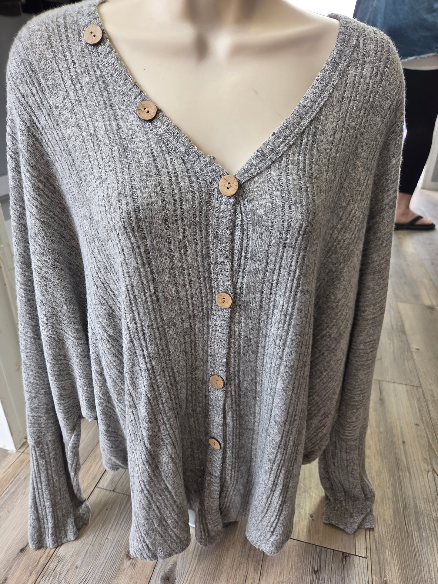 Heather gray dolman