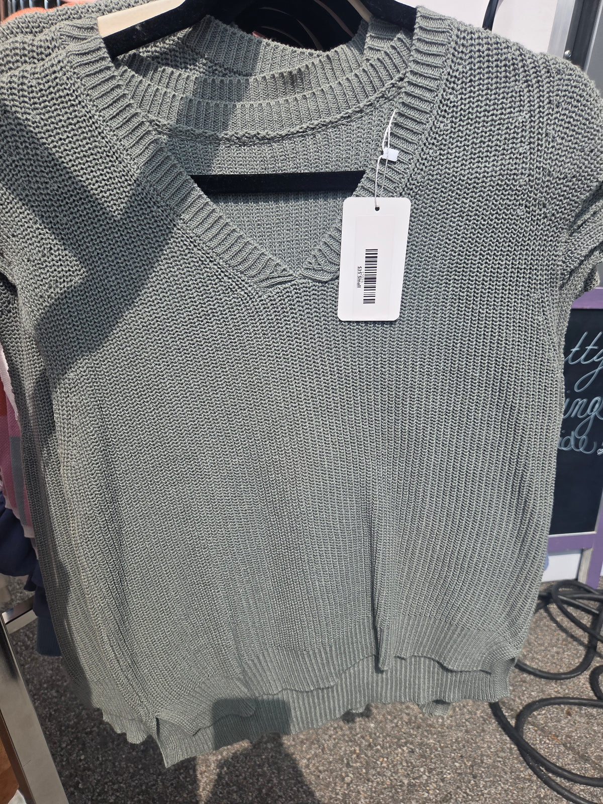 Sage knot sweater