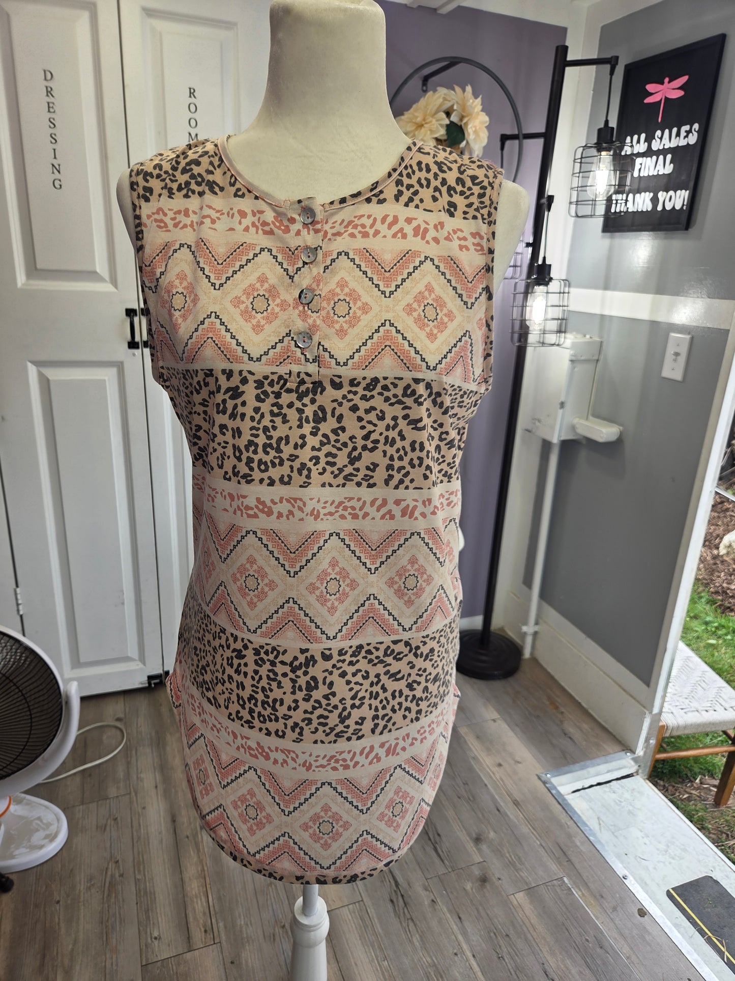 Animal Aztec Print Tank