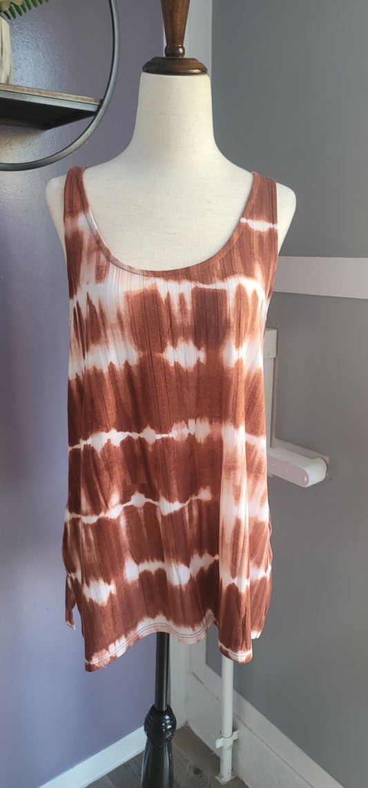 Rust tye dye tank