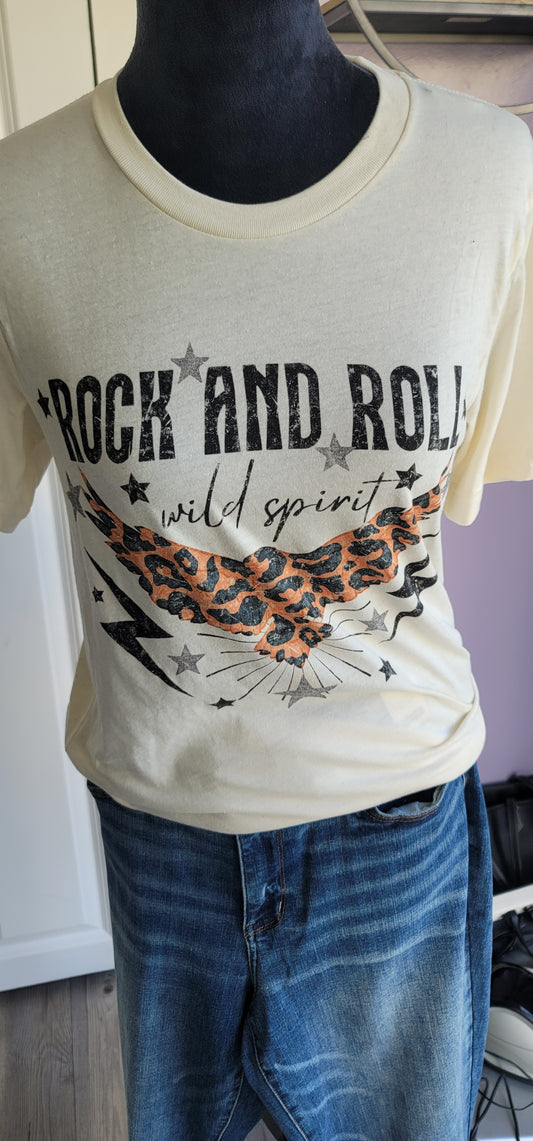 Rock and roll graphic tee