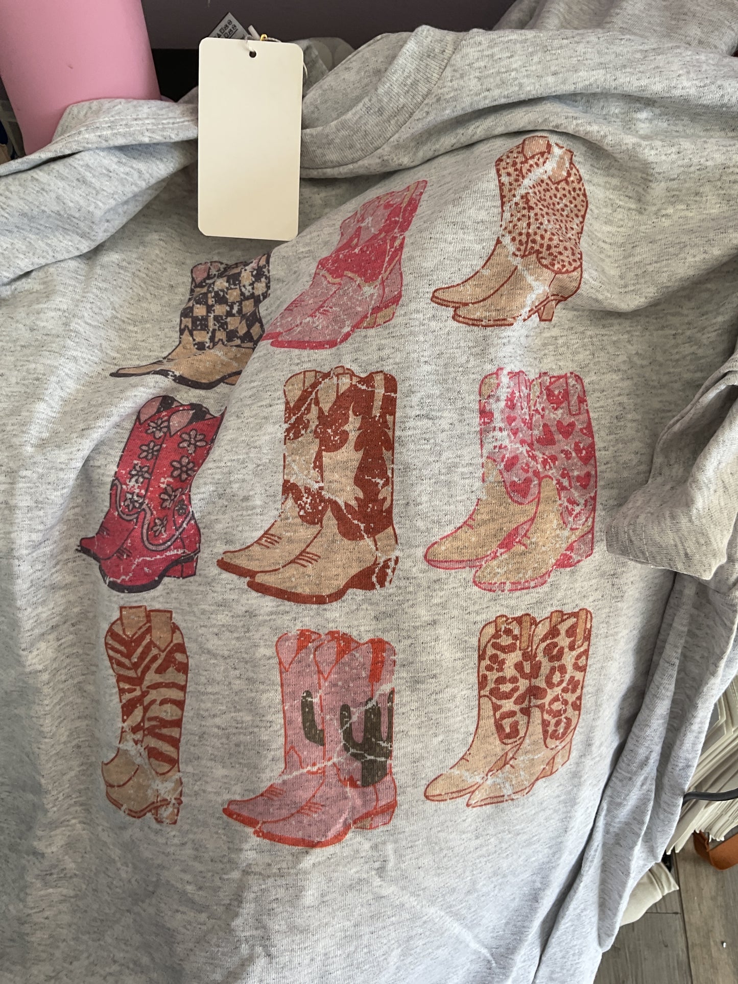 Pink cowgirl boots