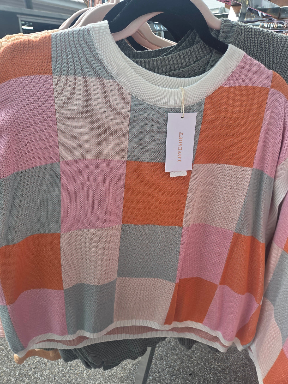 Color block sweater