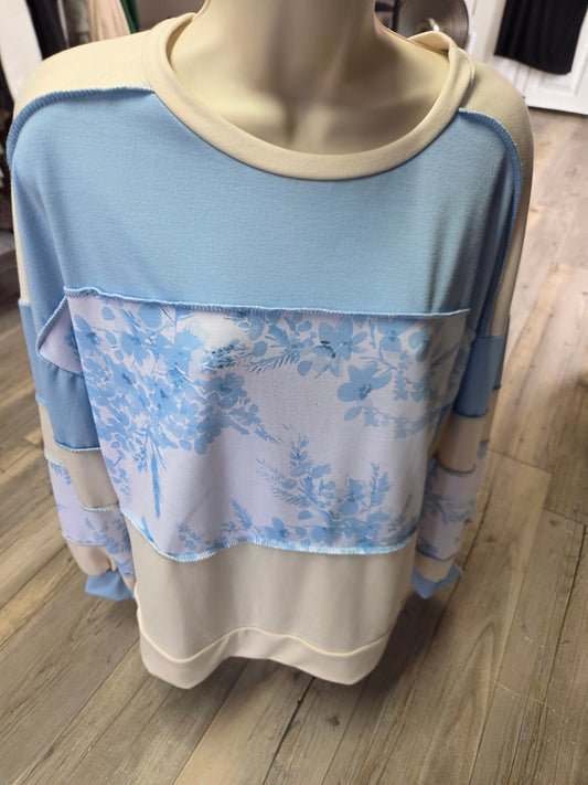 Floral colorblock