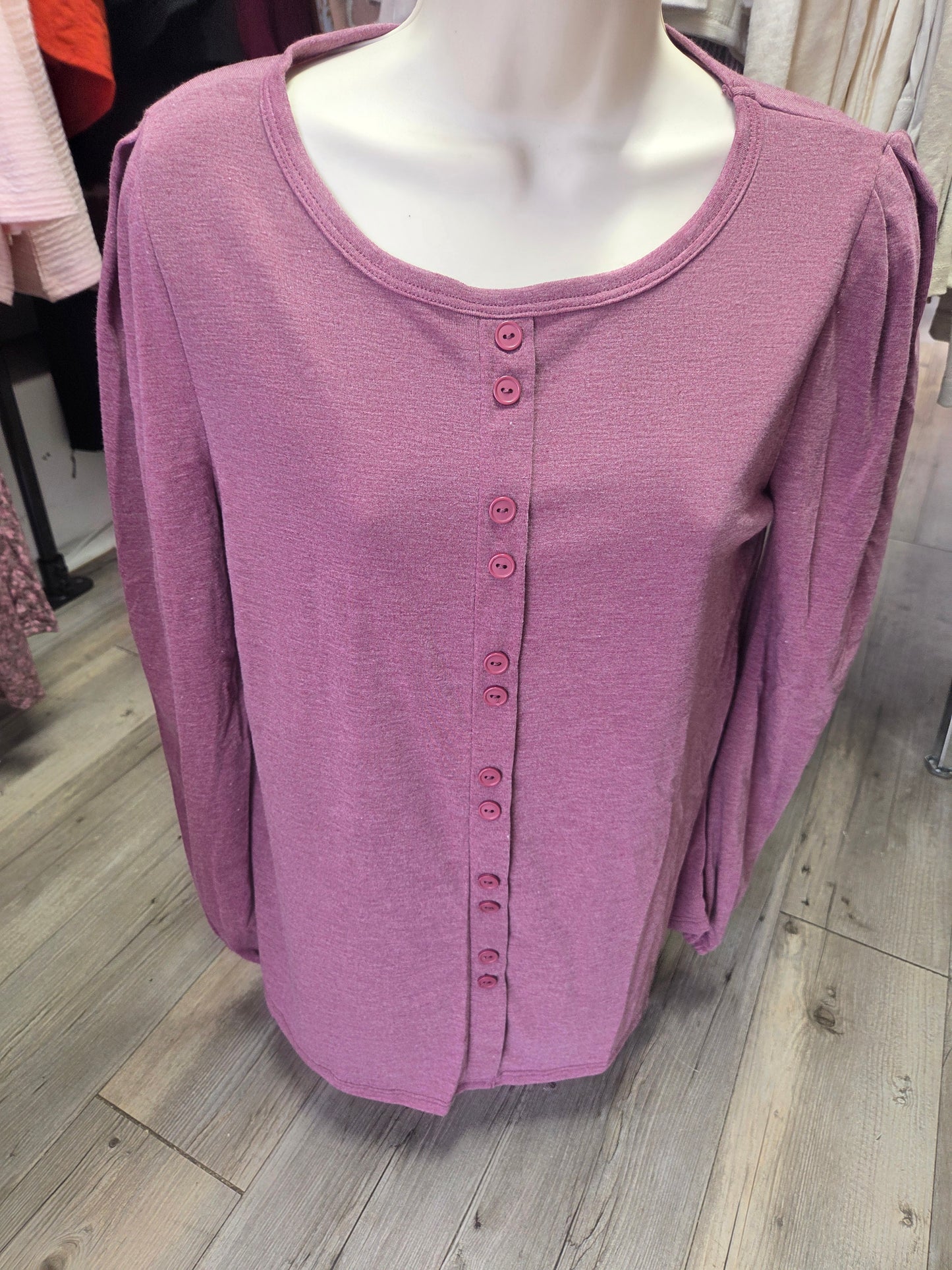 Burgundy long sleeve