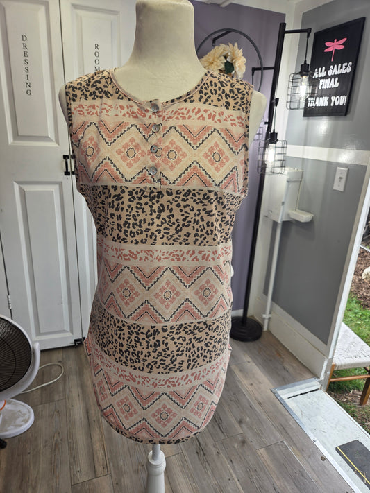 Animal Aztec Print Tank