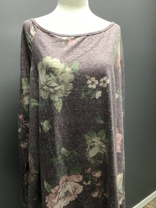 Lavender floral top