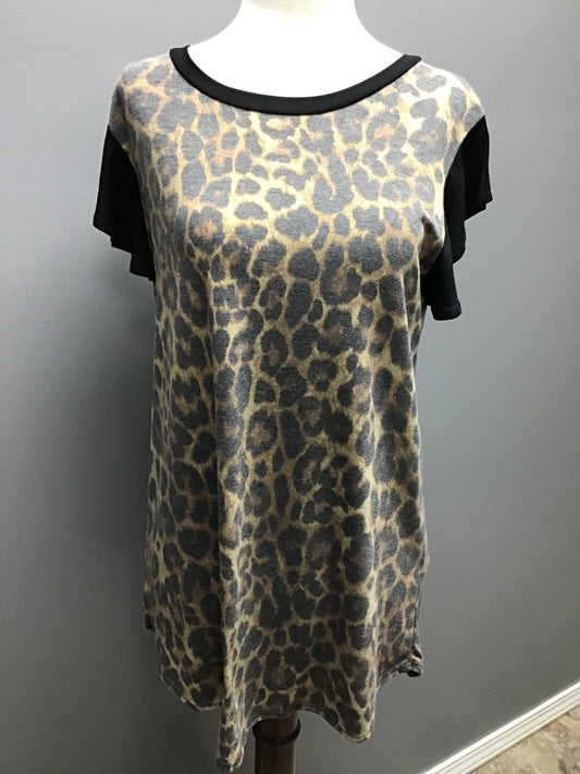 Leopard print top